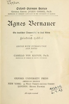 Couverture de AGNES BERNAUER