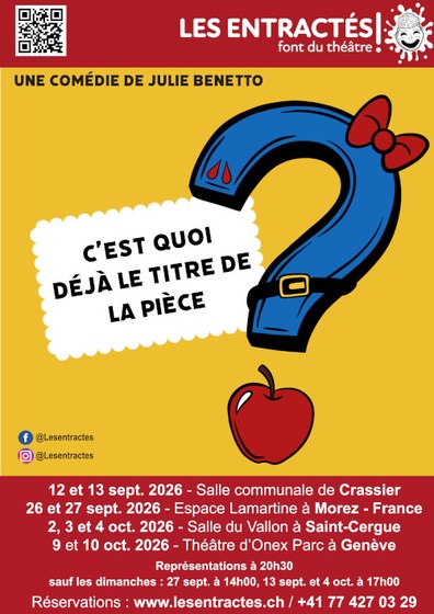 Affiche de C’EST QUOI DÉJÀ LE TITRE DE LA PIÈCE ?